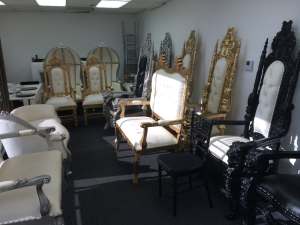 We carry a Large Selection of Throne Chairs love seats